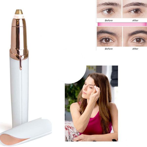 

Hair remover mini electric painle haver eyebrow trimmer face brow epilator with retail box x116