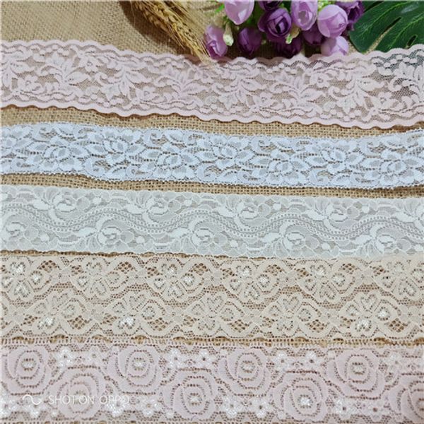 

5yard / lot ширина 3.8-6cm s1030 розового дубай великолепного эластичная кружевная лента используются, чтобы сшить юбку края подола юбки кру, Black