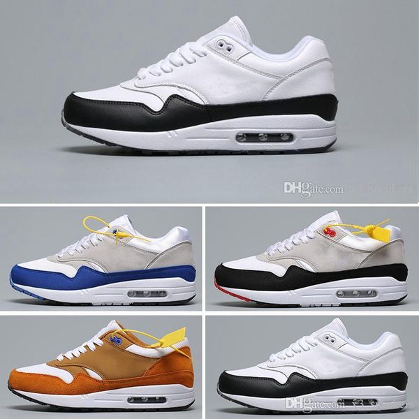 

2019 wholesale 87 atmos 87 anniversary 1 piet parra 87 premium lunar 1 deluxe watermelon running shoes sneaker 7-12, Black