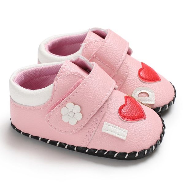 

pu heart baby girls shoes first walkers newborn baby moccasins soft boy girl fringe soft soled non-slip footwear shoes 0-18m