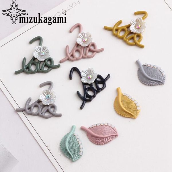 

zinc alloy flowers drill protein drill leaves charms 10pcs/lot for diy fashion jewelry making finding accessories, Bronze;silver