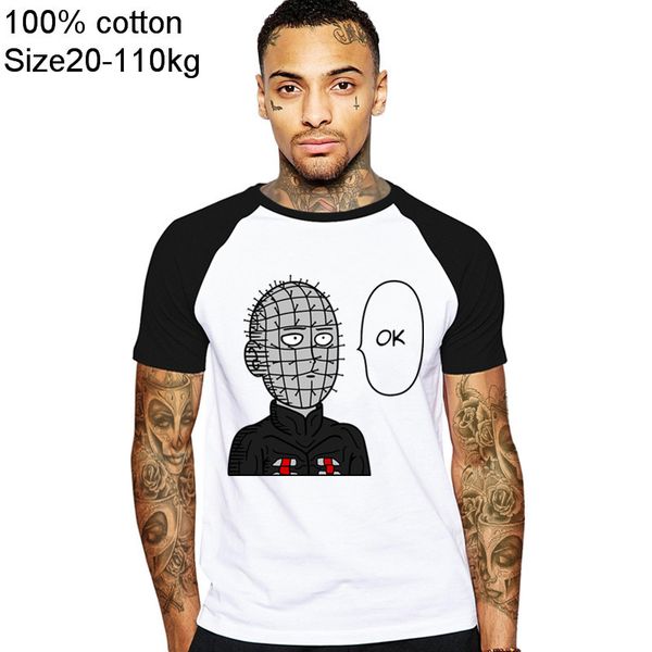 

cosplay saitama one punch ok onepunch t shirt tee anime cartoon t shirt men new fashion shirts funny, White;black