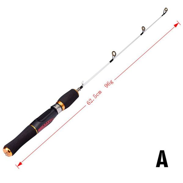 

62.5/68.5 cm winter ice fishing rod hard rod glass detachable winter ice fishing carp lovers new