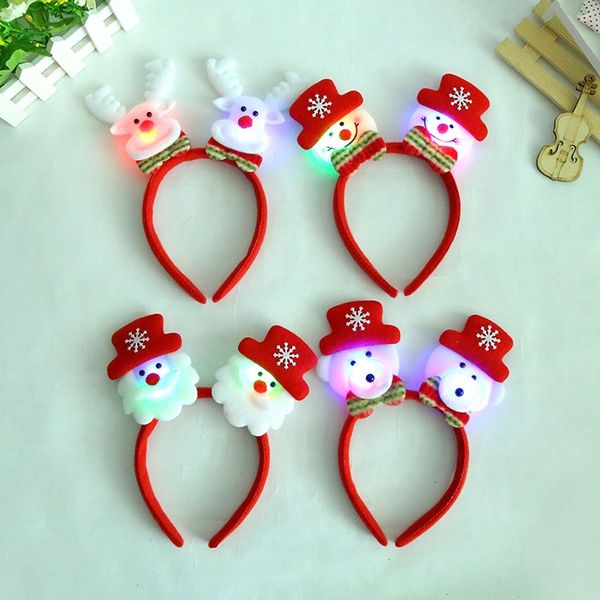 

christmas decorations headband hair hoop headpiece for christmas costume party headwear with light festival supplies kid gift