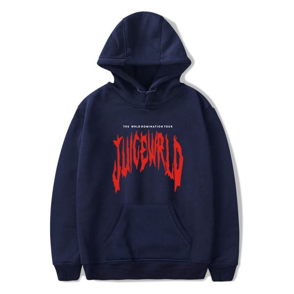 

new arrival mens hoodies american rapper juice wrld fashion printing loose brand hooded sweater for men and women wholesales large sizes, Black