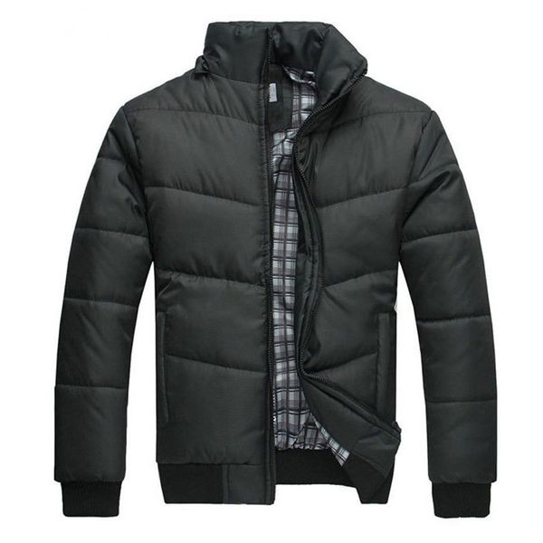 

jacket men black winter warm overcoat outerwear long sleeve puffer men's jacket chaqueta hombre 18oct30, Black;brown