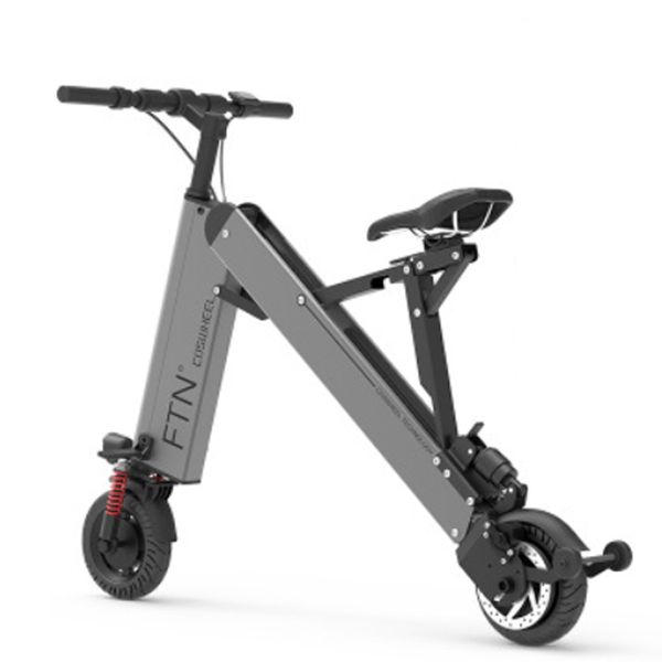 

folding electric bike mini electric bicycle e bike ultra-light portable lithium battery aluminum alloy, Silver;blue