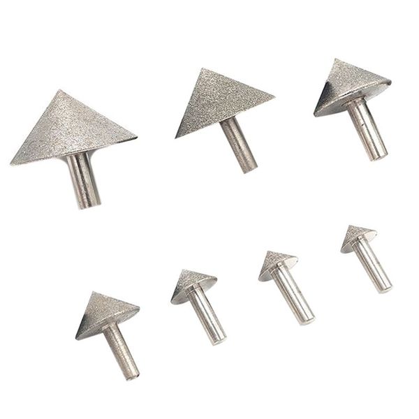 

electroplated diamond 20-50mm cone chamfer grinding head stone glass chamfering head sanding tool accessories