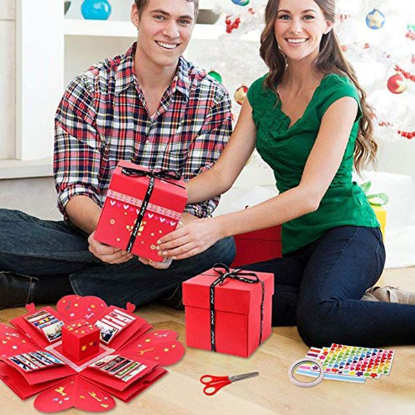 

gift wrap friend assembly surprise box unique design fashion explosion black creative love