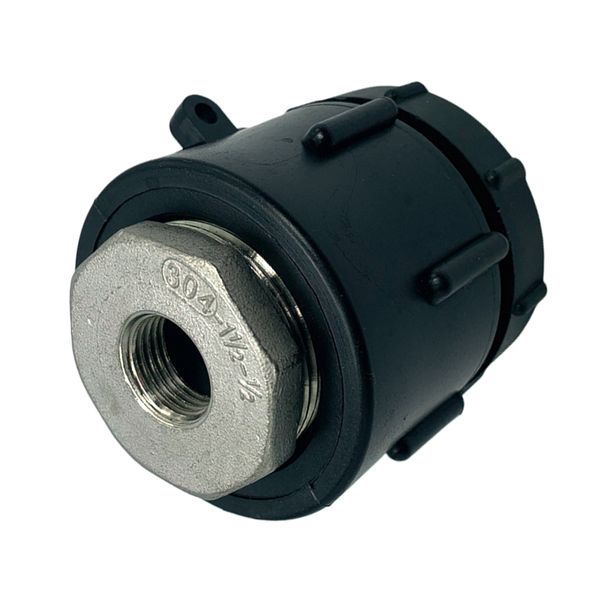 

ibc water tote tank adapter fine thread garden hose connector 1" 1/2" 3/4" 11/4