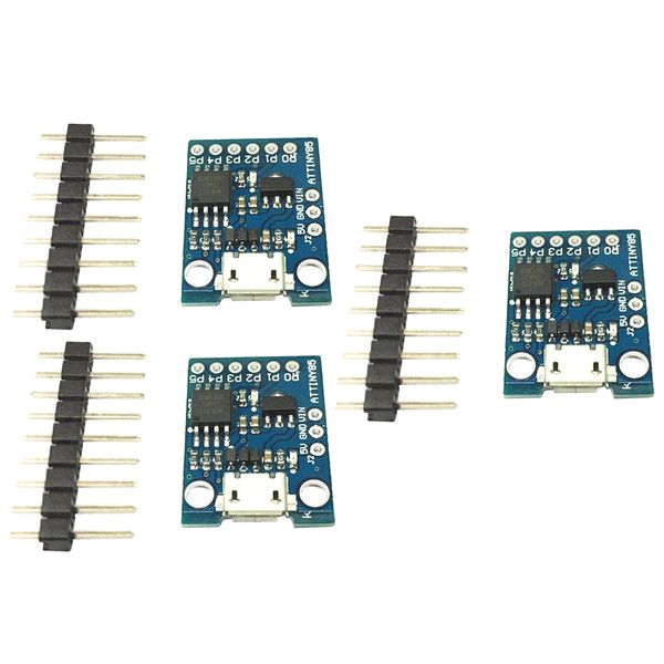 

3pcs mini attiny85 micro arduino usb single machine development board module, blue