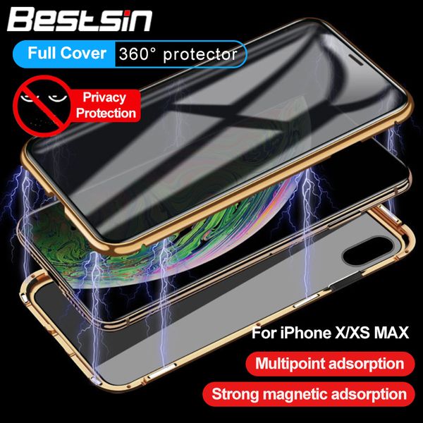 coque iphone xs magnetique anti espion