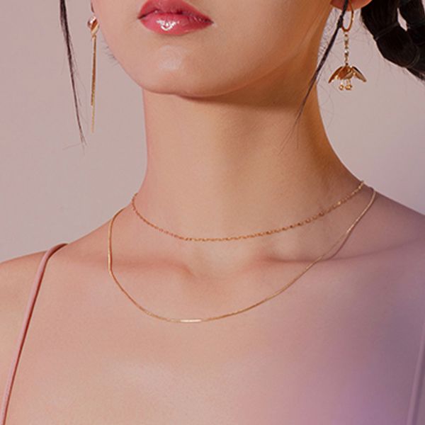 

mwm round pendant stainless steel necklace vintage multi layered necklace for women bohemian coin geometric fashion jewe, Golden;silver