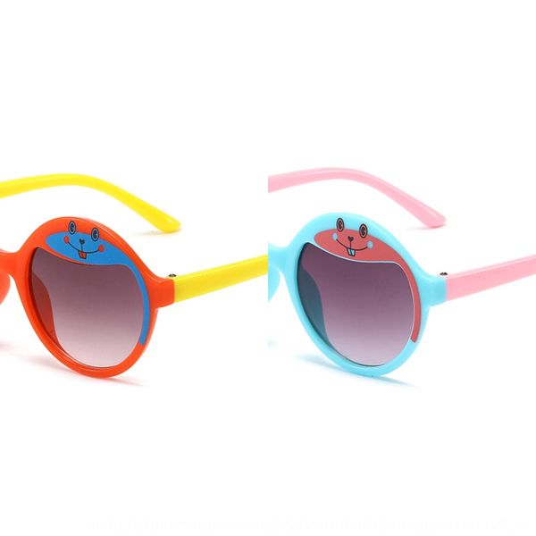 

saga children's sun cute baby colorful toothed rabbit cat's glasses sunglasses eye cartoon sunglasses, Blue