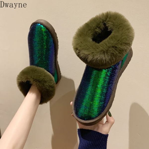 

snow boots women 2020 winter new wild thickened plus velvet fashion bright leather short boots tide, Black