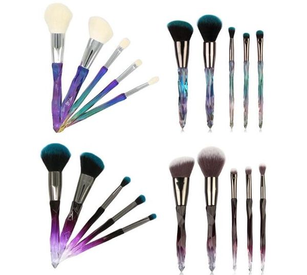 

make up mermaid brushes makeup 4 colors 5 pcs for blusher beauty dhl ing