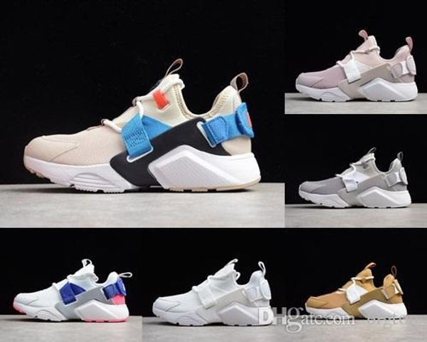 

nike huarache 2018 новое прибытие марка кроссовки huraches x акроним город кожа кроссовки кроссовки для женщин обувь на открытом воздухе спо, White;red