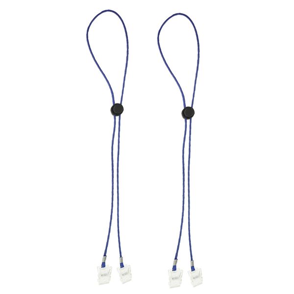 

2pcs napkin clip bib towel adjustable cord eating paper holder wipes clip holder for seniors adults