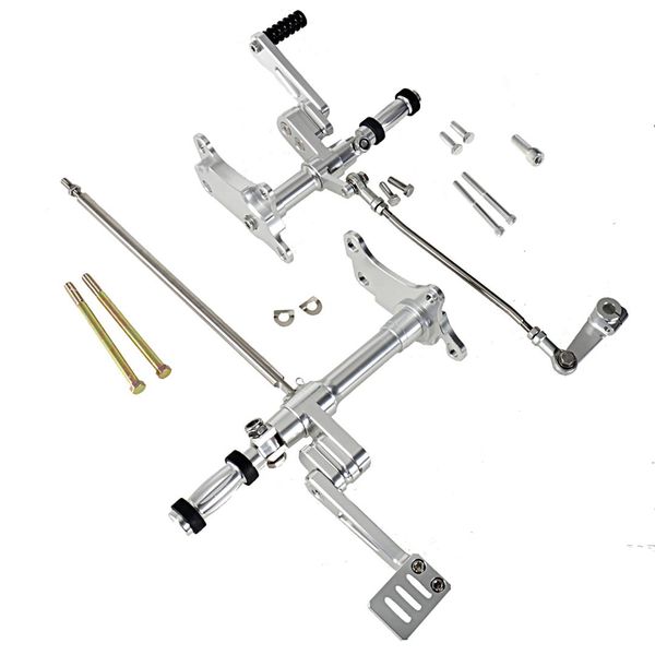 

серебряный shllow вырезать вперед рычаг управления с подножками для 1991-2003 sportster xl 1200 883