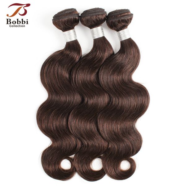 

#2 dark brown body wave human hair bundles brazilian virgin remy human hair extensions 3 or 4 bundles 12-24 inch wholesale, Black