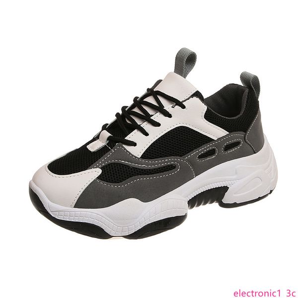 

female 2019 new summer autumn ins tide shoes breathable casual wild net red sports white old shoes, Black;green