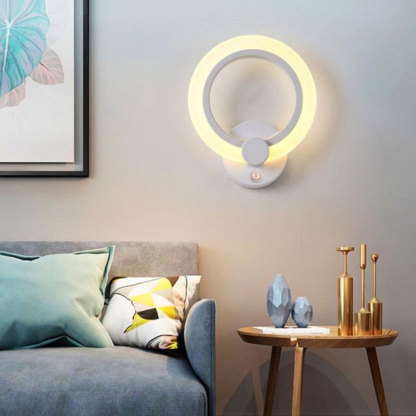 

10w 220v modern oval/leaf/rhombus acrylic led wall lamp bedside aisle light