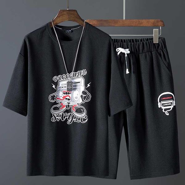 

мужские костюмы 2019 новое прибытие моды активный двухсекционный костюм лета вскользь дышащая мягкая тонкая мужская ткань полиэстер 5 стили, Gray