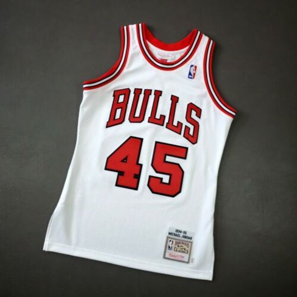 

100% stitched michael jor dan mitchell ness 94 95 chi jersey size xs-5xl mens throwbacks basketball jerseys, Gray