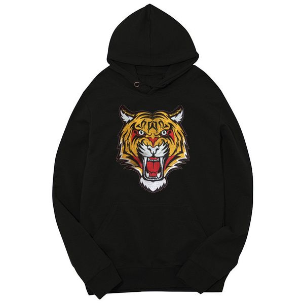 

Big Tiger Embroidery Man Hoodise Spring And Autumn Designer Fleece Hoodies Fashion Teenager Couples Matching Clothes
