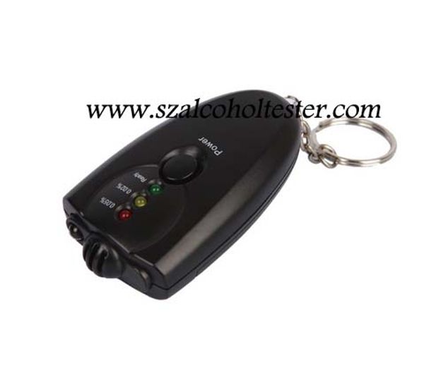

10 pieces mini led alcohol tester with keychain, design patent(6360
