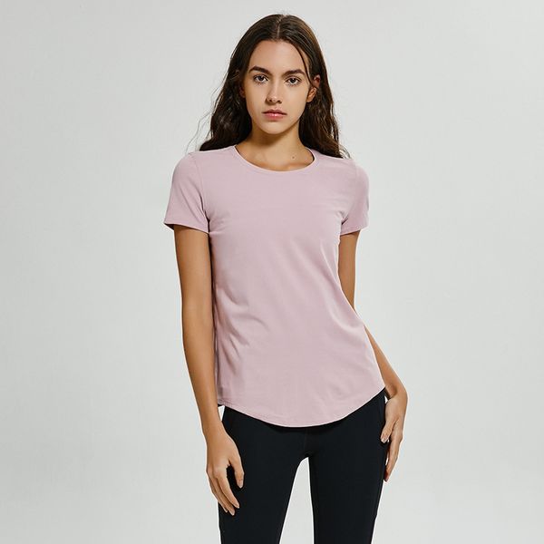 

lu 016 self-cultivation women yoga shirts tank breathable fashion version physical training and fitness nude sense sports, White;red