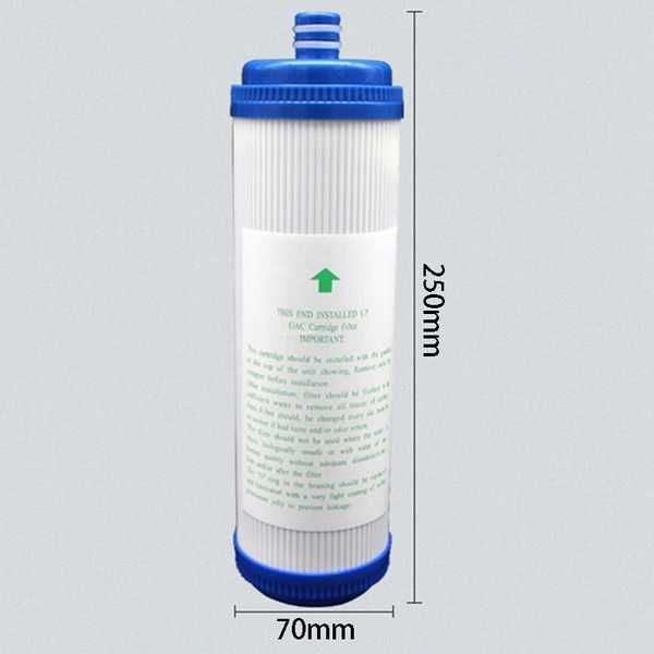 

новый 4 шт 10inch 10inch водоочиститель скорлупы кокосового ореха гранулированным активированным углем фильтров с плоским давления разъем ud