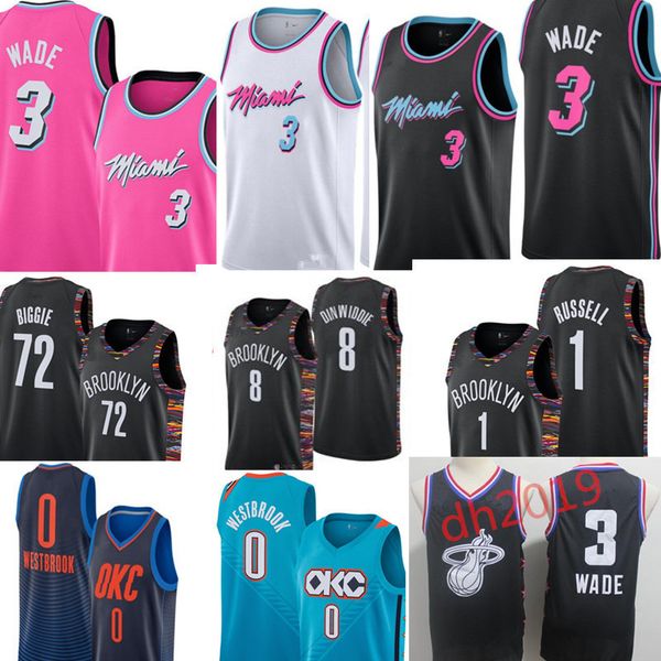 

2019 men jer ey new dangelo jer ey dwyane brooklyn blue black white red all titched top