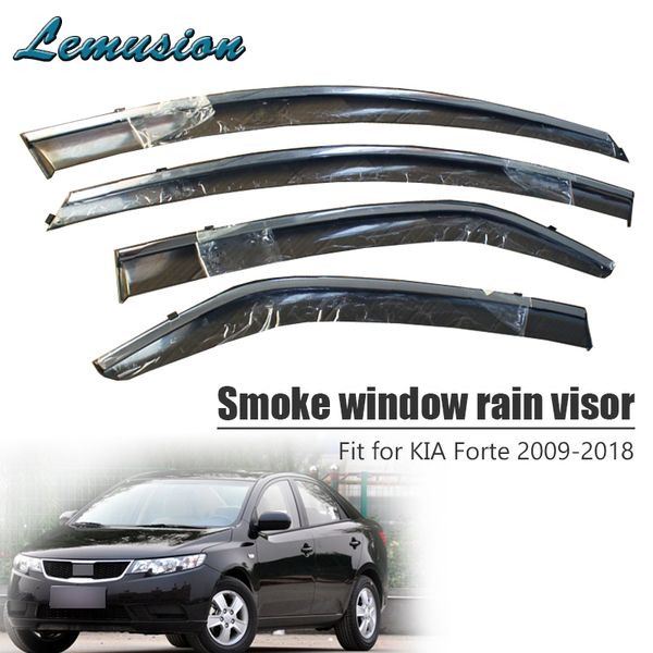 

4pcs smoke window rain visor for kia forte 2009 2010 2011 2012 2013 2014 2015 2016 2017 2018 deflectors accessories