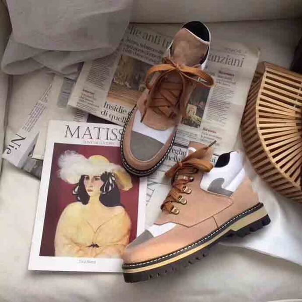 

2020 women's ankle boots,designer women's leisure martin boots,winter women's suede calfskin short boots,size:35-41, Black