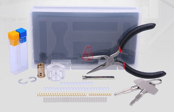 

transparent cross lock disassembly lock diy version, Silver