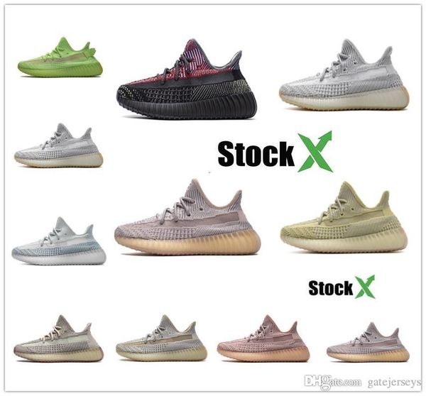 

kanye yecheil yeehu black static 3m reflective mens running shoes cloud true form bred women trainers sport sneakers