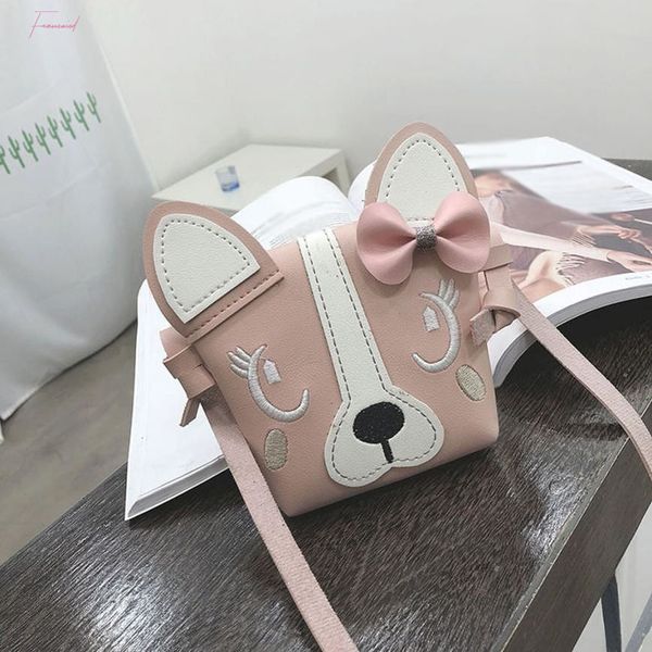 

women fashion messenger bag children cute animal bowknotl leather handbag shoulder bag mini messenger bag bolsa feminina p