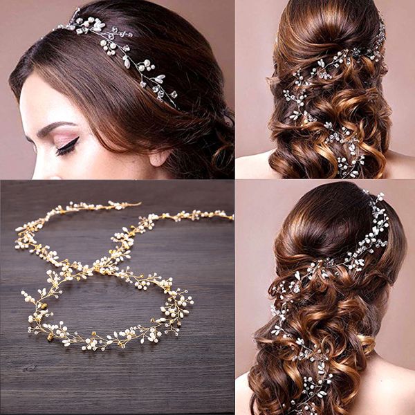 Unistyle Wedding Hair Vine Crystal Head Vine Bridal Hair