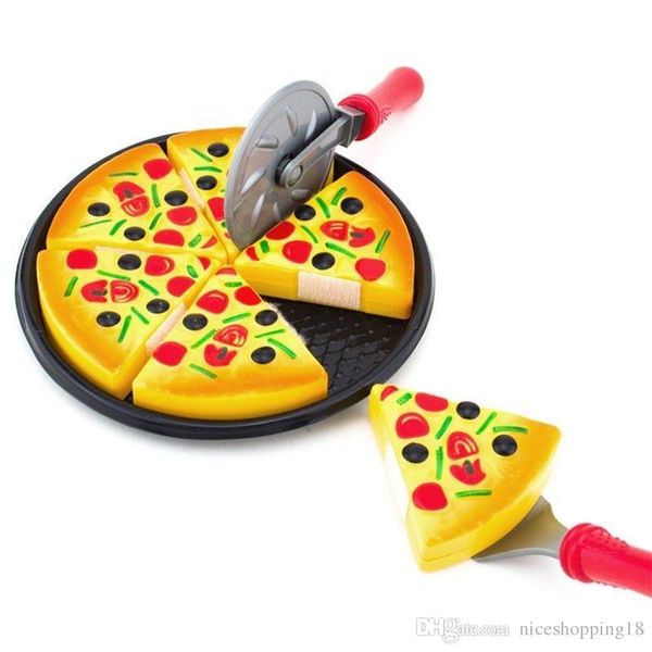 

fashion 6pcs childrens / kids pizza slices ings pretend dinner kitchen play kids gift funny #235 (decompression toy