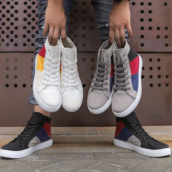 

2020 new wholesale non brand canvas shoes for men women black red white yellow fashion casual shoes size 39-46, White;red