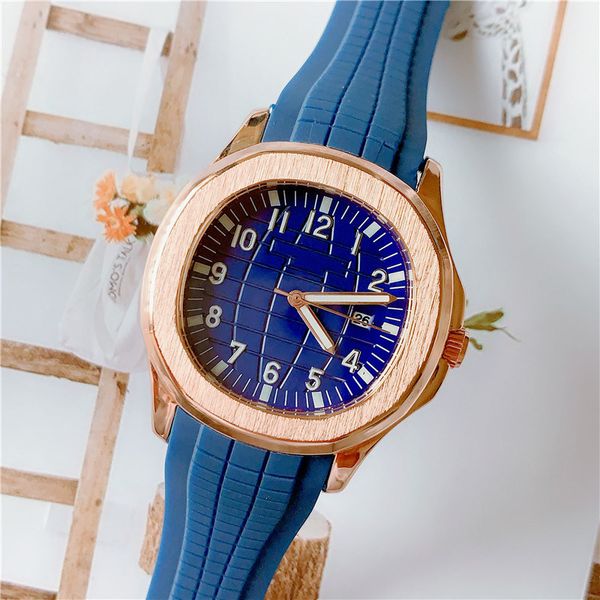 

luxury mens watches designer watches rubber strap watch brand watch quartz movement watches reloj de lujo orologio wristwatches wholesale, Slivery;brown