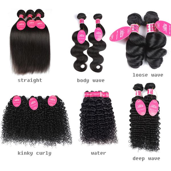 

8a brazilian body wave bundles unprocessed brazilian straight human hair extension deep wave hair water wave virgin hair bundles, Black