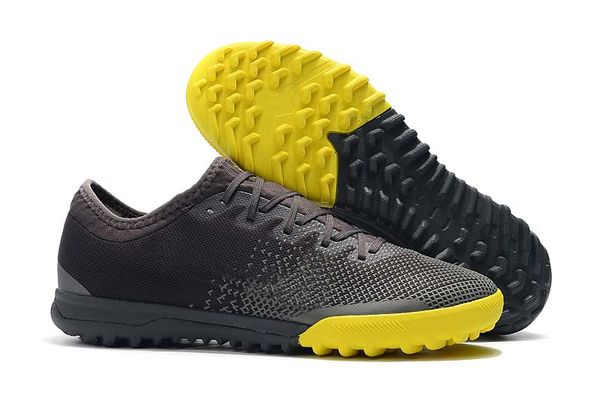 

boutique 2019 men knitted soccer shoes mercurial superflyx 6 elite ic / tf soccer shoes low help silver yellow football shoes