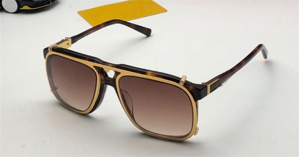 

new fashion design men sunglasses 01001 big square double detachable lens optics and sunglasses series style with original case