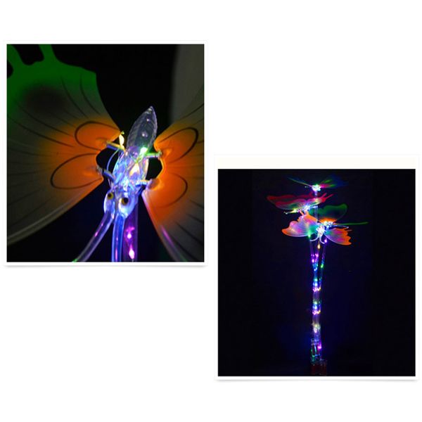 

свет вверх волшебный шар палочка светящаяся палочка бабочка led волшебные палочки хэллоуин рождество партия рейв игрушка отличный подарок дл