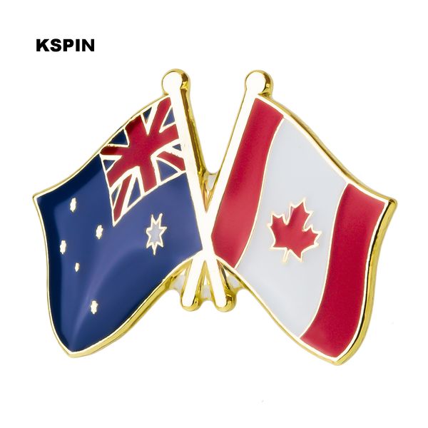 Australia Canada Flagﾠ Spilla Bandiera Distintivo Spille Distintivi Spilla XY0272