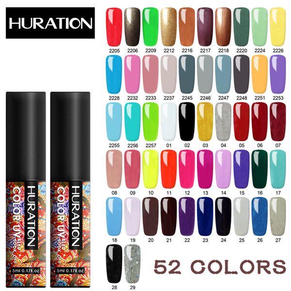 

huration colorful gel nail polish 5 ml color gel paint uv nail soak led colors glitter rainbow varnish paint, Red;pink
