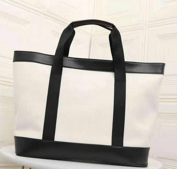 

designer lady handbag large capacity classic hand bags fashion shopping bags big size designer white or black color cow/6
