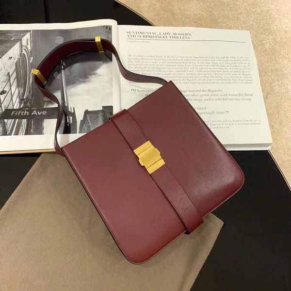 

19 early spring leather handbags italian designer ladies shoulder bag full leather hand-made adjustable leather shoulder strap